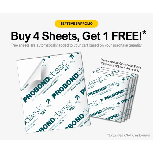 probond classic x21 - 3mm aluminium composite panel with 0.21mm skin, pbcx21, aluminium composite panel